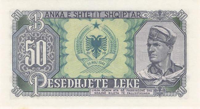 Albanien 50 Leke 1957 p29